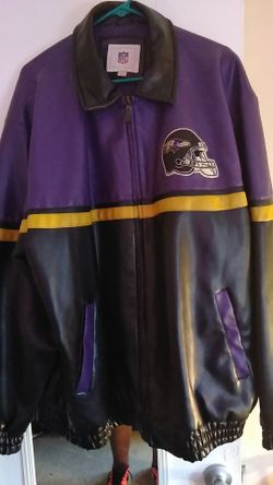 NFL Leather Baltimore Raven jacket