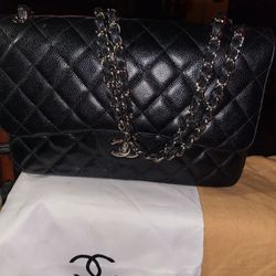 Authentic Large Chanel Double Flap Handbag! New!