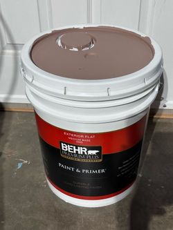 5 Gallon Paint Light Taupe Brown / Café Topo Claro Behr Premium Plus Exterior Flat
