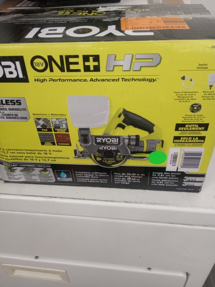 18. V. Brushless...5". Handheld... Tile...Masonry...Saw..