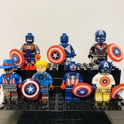 VERY UNIQUE Captain America Minifigures | New Custom LEGO Compatible Toys