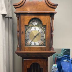 Antique Mint Tempus Fugit Grandfather Clock Tested