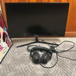 Selling My 27 In Samsung Curve Monitor & Turtle Beach Wireless Headset