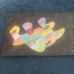 Letter B Abstract Drawing 