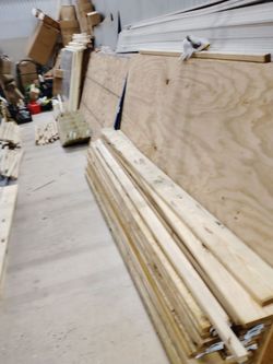 Various supplies of pressure treated lumber