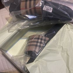 Us Size 9-9.5 men Burberry slides