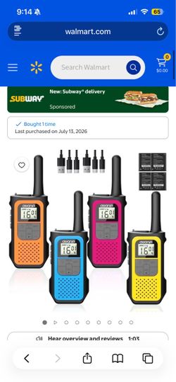 4 Walkie Talkies - brand new