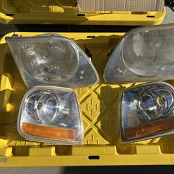 OEM Ford F-150 SVT Lightning Headlight And Turn Signal/Side Marker Assemblies