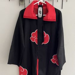 Spirit Halloween Naruto Adult Akatsuki Robe with Naruto Anti Leaf Village Headband, Size: M