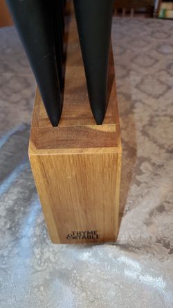 Thyme & Table Acacia Knives, 3-Piece Set