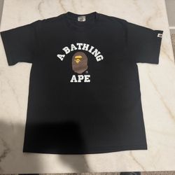 Black Bape College Tee 
