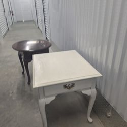 White Table With Drawer