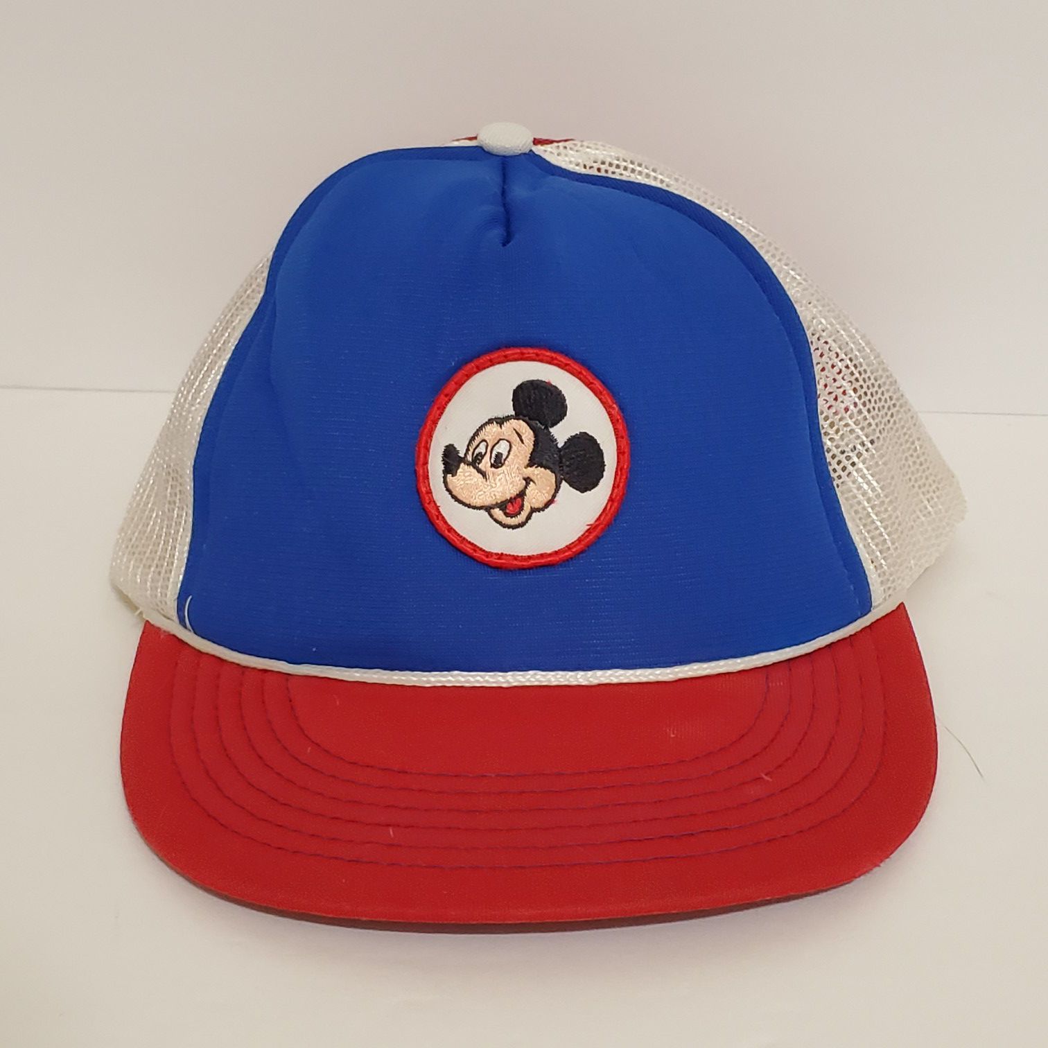 Vintage Mickey Mouse Walt Disney Production Baseball Cap Hat Patch Snapback USA