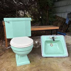 Vintage Toilet and Sink
