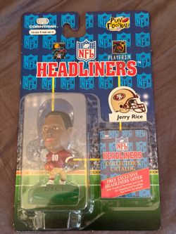 NFL 49ers Jerry Rice figurine