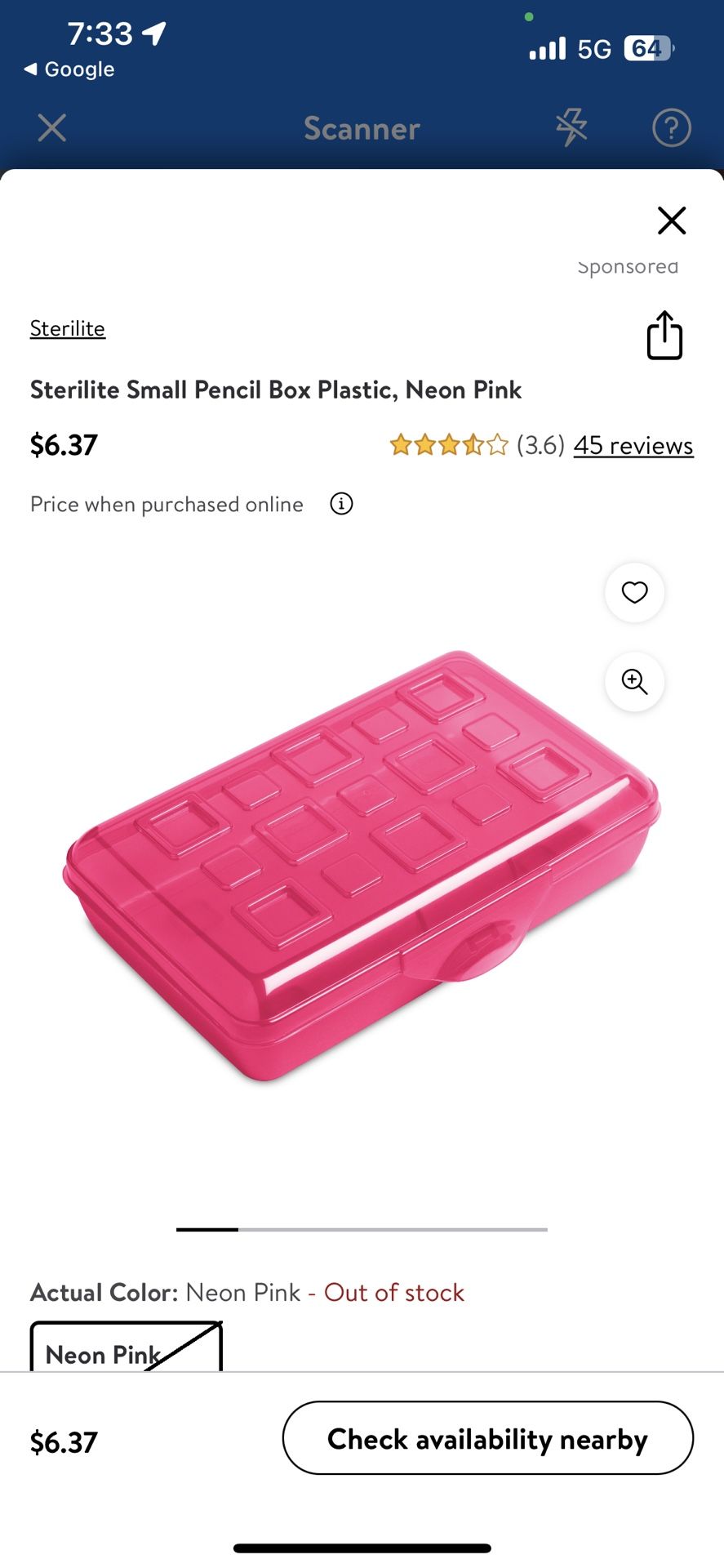 Sterilite Small Pencil Sterilite Pencil Case Pink Sterilite Pencil