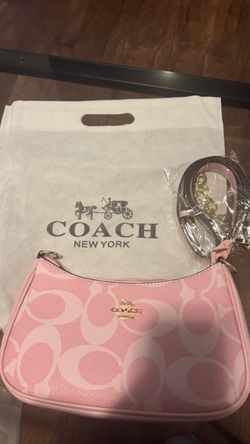 Coach New York Pink Signature Crossbody Bag