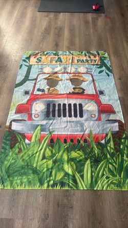 Safari Party Photo Booth Banner