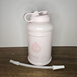 Pink Sand Hydro-Jug With Straw