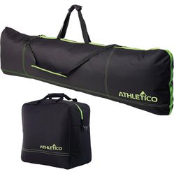 New And Sealed-Athletico Padded Two-Piece Snowboard and Boot Bag Combo | Store & Transport Snowboard Up to 165 CM and Boots Up To Size 13 | Includes 1