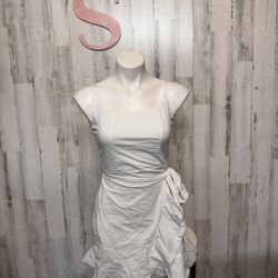 White Fit And Flare Dress 