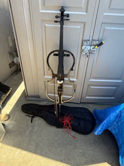 Electric Cello with Bow, Bag, and Cable
