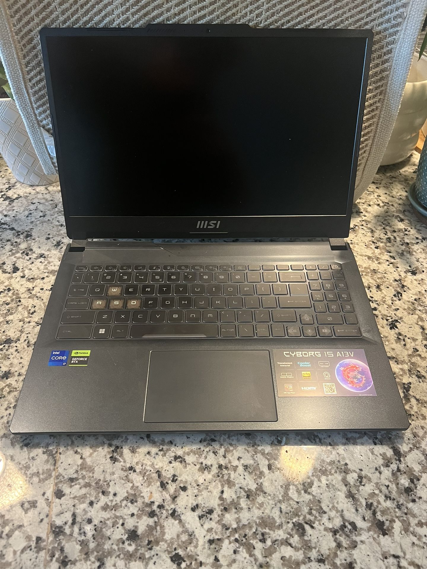 MSI Cyborg 15.6 in (512GB SSD, Intel Core i7 13th Gen 4.90 GHz, 16 GB) Laptop