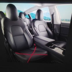 New Tesla model 3 front seat covers upper sections only for 2017-2023 model 3