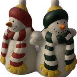 Snowmen Candle Holder