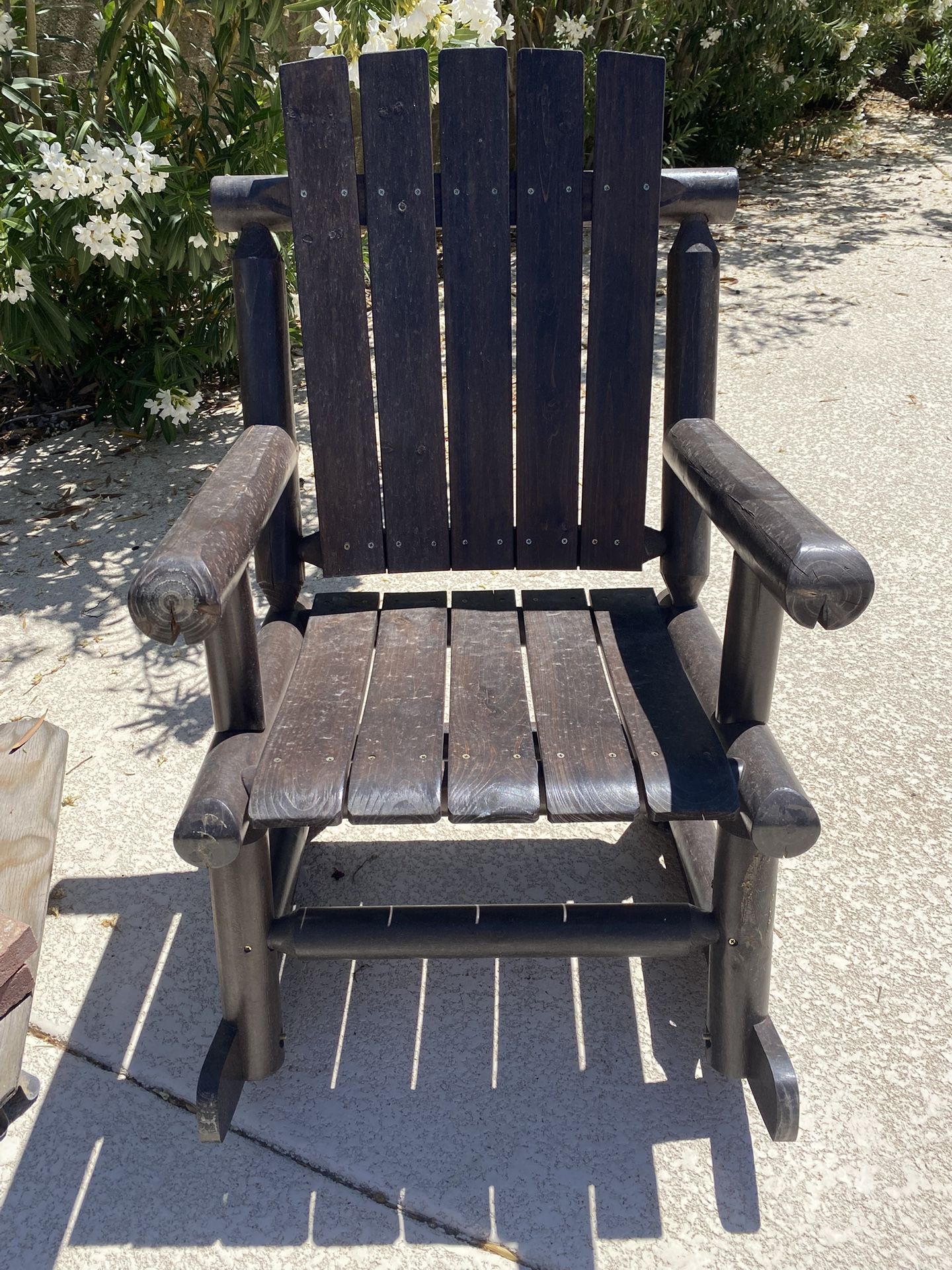 Outdoor Wooden Rocker