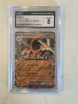 2023 Japanese Pokémon Golem ex 076/165 151-sv2a Card CGC 8