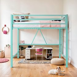 Loft Bed with New Twin Matress