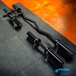 Brand New Curl Ez Easy Bar Barbell + Dumbbells Loadable Handles Olympic  Home Gym Equipment 