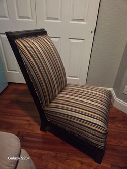Schnadig Striped Slipper Chair