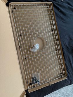 Stainless steel sink grid