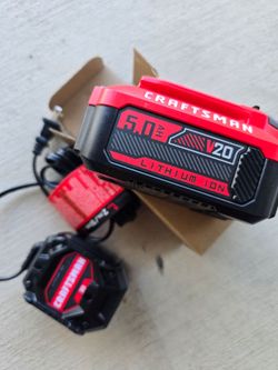 Craftsman V20 5.0Ah Battery with charger.
