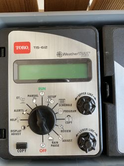 Toro irrigation timer
