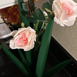 Flores metal para jardín