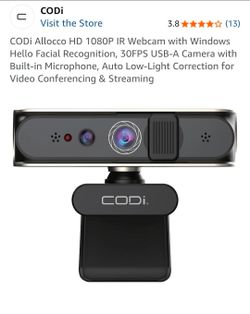 CODi Allocco HD 1080P IR Webcam