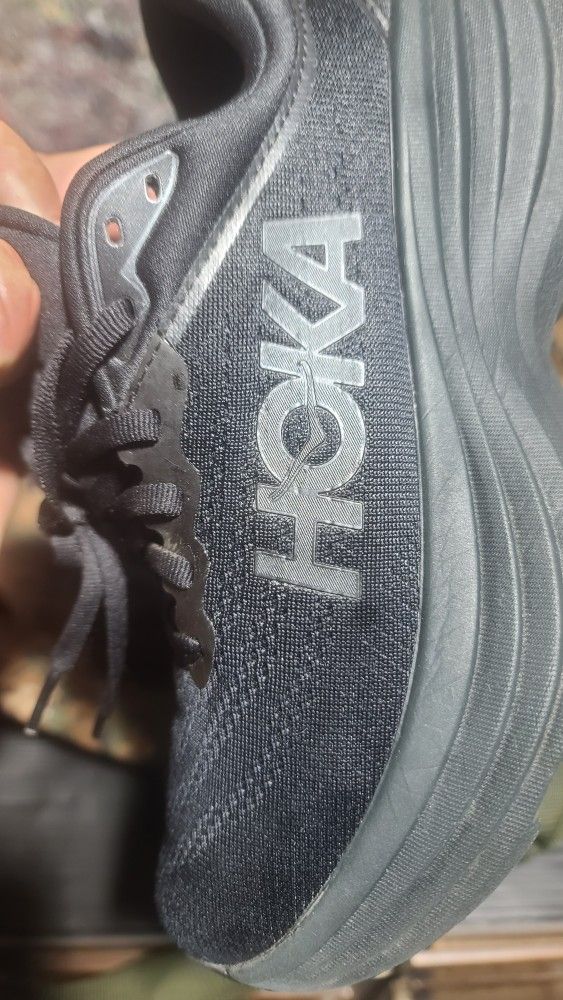 Hoka One One Bondi 8 Black Womens Running Shoes 6.5B