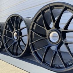 20" Porsche 911 991 Turbo S Wheels rims black GTS