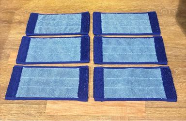 Set Of 6 Microfiber Mop Pads