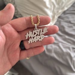 Moissanite Hustle Hard Pendant 