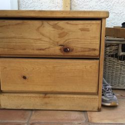 Natural Pine End Table or Night Stand
