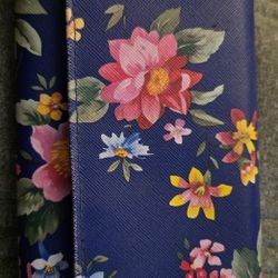 Floral Leather Wallet