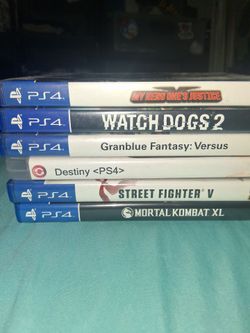 6 Ps4 games for $25