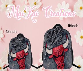 Chicago bulls custom backpack (READ DESCRIPTION)