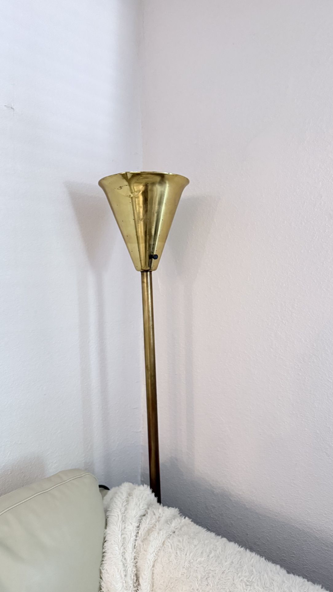 Mid Modern Century Brass Floor Lamp