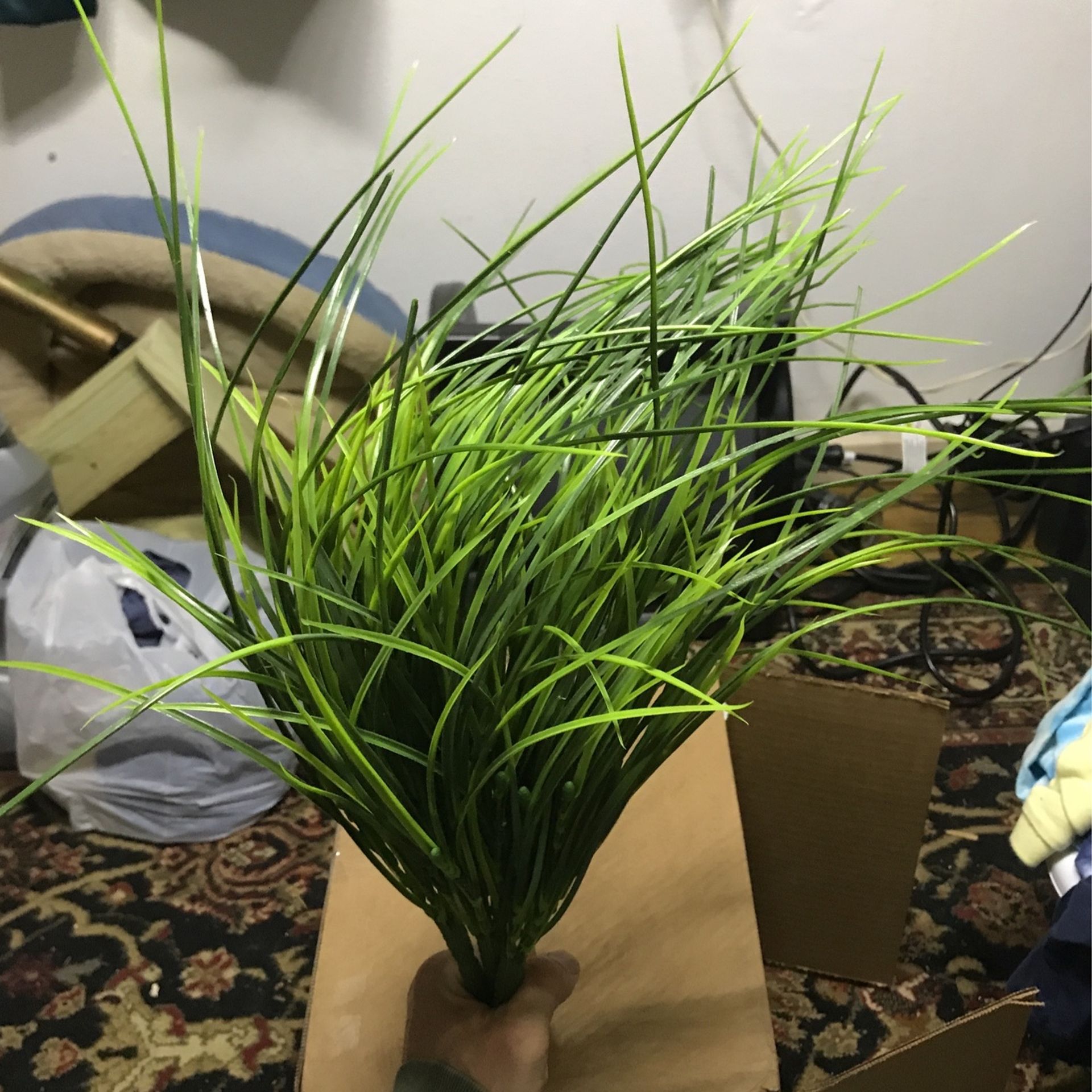 Fake Plants Or Grass Set Of Three One Dollar Each