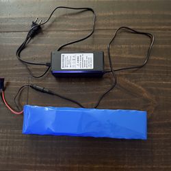  Battery 60v 38 AH BMS (250w-800w) Battery W/charger 